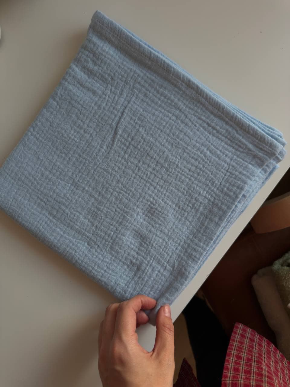 Муслиновая пелёнка 100 × 100, муслин «небо»